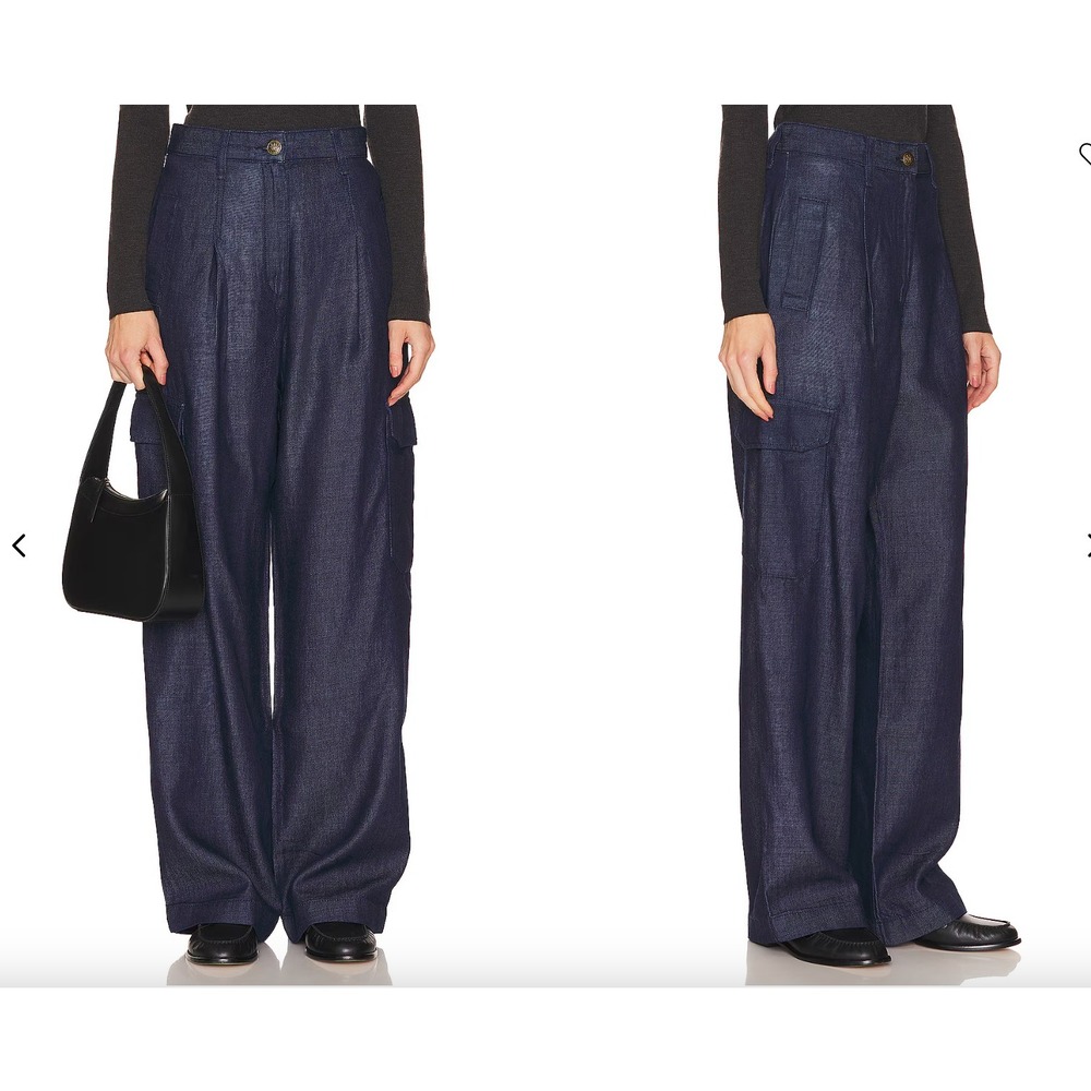 Rag & Bone Featherweight Cassidy Tailored Cargo Pants in Rinse Women 24 $328